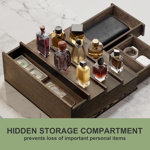 Wooden Tiered <b>Display</b> <b>Rack</b> Solid Wood Multi Layer Storage Box For Perfume And Aromatherapy Durable Design - Product Image 4