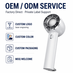 Ventilador de Enfriamiento con Hielo BLDC, Mini Ventilador Portátil de Mano con Compresa Fría y Gancho, Venta al Por Mayor Directa de Fábrica OEM - Product Image 6