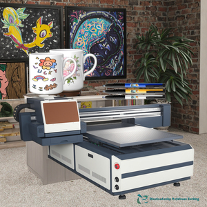 6090 stampante Flatbed UV soluzione All - in - One per la stampa su PVC e acrilico metallo nei negozi epison I3200 stampante testina di stampa - Product Image 1