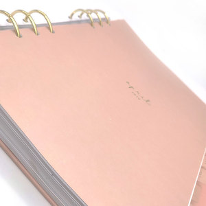 2026 2027 stampa personalizzata raccoglitore di anelli di carta settimanale organizzatore mensile - Product Image 2