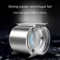 Hotte de cuisine commerciale en acier inoxydable avec filtre à déflecteur pour barbecue et extraction de fumée, à montage au plafond