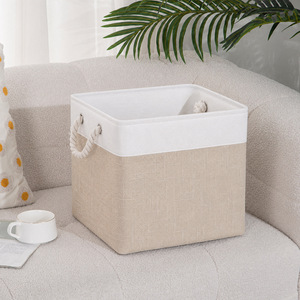 Clothing Organizer <b>Storage</b> Box Rectangle Foldable With Handles For <b>Clothes</b> And Laundry - Product Image 1