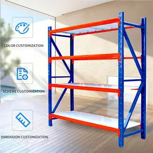 Shelf Storage Rack AS4084-2012 Approved Heavy-Duty Steel Warehouse Shelving Rack Boltless And Medium-Duty With Powder Coating Surface