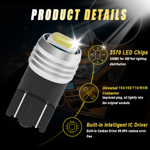G-VIEW GS-T10 Led Canbus 10.5W 6500K Blanc Brillant Sans Erreur CSP 7035 LED Lumières Intérieures Lumières de Lecture - Product Image 3