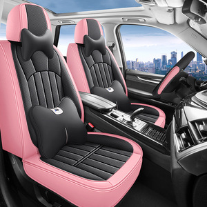 Housse de siège de voiture universelle quatre saisons en cuir pleine fleur YLC 2025, confortable, imperméable, durable, ensemble complet - Product Image 4