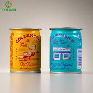 Best Price 100ml Mini Cocktails Tin <strong>Can</strong> Custom Logo Printed Tinplate <strong>Cans</strong> for Whiskey Wine Tequila Beverages Tea Beer Juice - Product Image 1