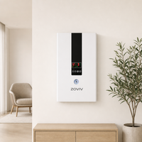 Chaudière électrique murale à commande numérique avec protection contre la surchauffe et thermostat réglable pour appartements, hôtels, bureaux