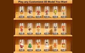 Mới sáng tạo đặc biệt Quà Tặng 7 <span class=keywords><strong>inch</strong></span> 3D Video hiển thị khung ảnh kỹ thuật số Wifi Android điều khiển từ xa Khung ảnh kỹ thuật số - Product Image 5