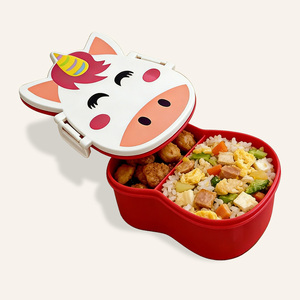Boîte à lunch portable pour enfants Maisons, sans BPA, avec couvercle en PP, anti-fuite, multifonction, <span class=keywords><strong>bento</strong></span> avec conservation pour les repas scolaires - Product Image 1