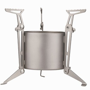 Estufa de Alcohol de Titanio Puro para Exteriores, Quemador Ajustable con Soporte Integrado, Fuego Intenso Universal, Estufa Portátil para <span class=keywords><strong>Camping</strong></span> y Picnic - Product Image 5