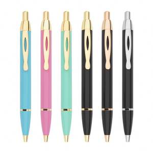 Stylo bille professionnel personnalisé à séchage rapide, multicolore, rétractable, encre noire 1,0 mm, idéal pour affaires/cadeaux/promotions - Product Image 1