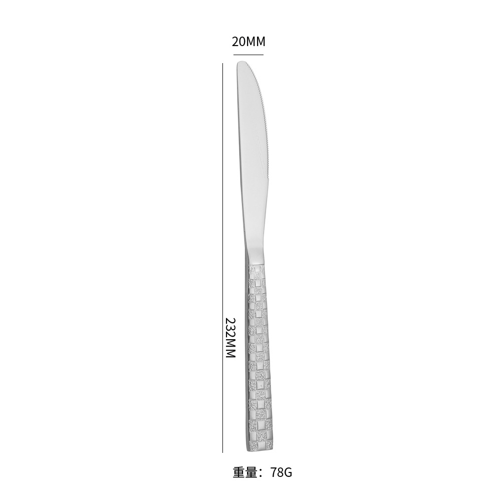 Cuchillo de mesa de plata