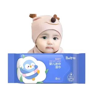 Mini taşınabilir bebek silin su dolu yüz temizleme üreticisi lint ücretsiz ıslak mendiller