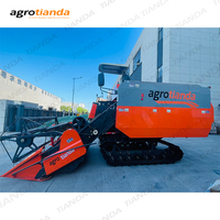 Machine de récolte de riz à haut rendement 88HP rentable 2.0 mètres 2.2 mètres largeur de coupe pour moteur de petites fermes pour le maïs