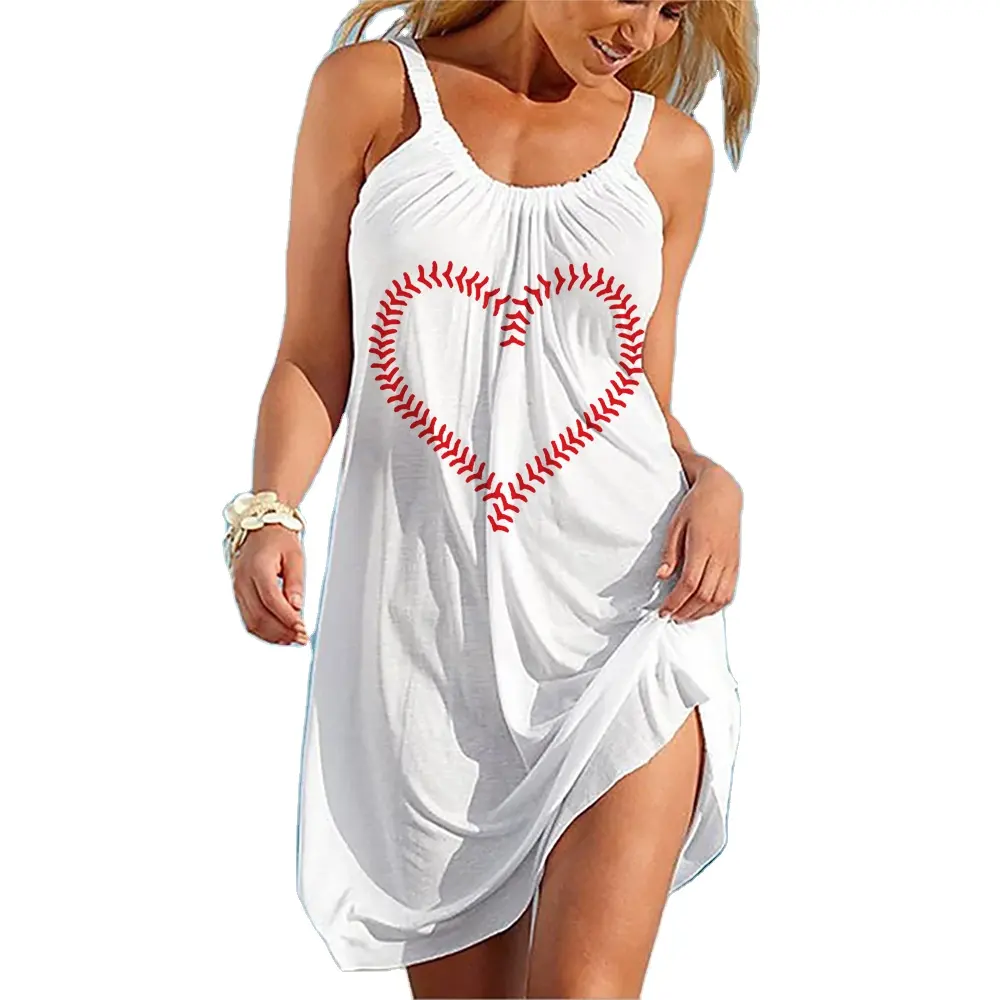 2023 hochwertiges Sommer-Casual-Baseball-Leibchen kleid für Damen
