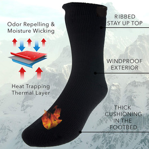 Chaussettes de <span class=keywords><strong>ski</strong></span> chauffantes chaudes et épaisses pour femmes et hommes, évacuant l'humidité - Product Image 5