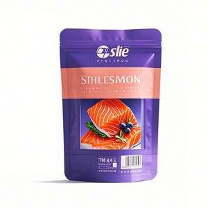 Pochette debout anti-odeur personnalisée de 1.26oz Emballage étanche à l'humidité avec fermeture à glissière pour biscuit à poisson, collation, sushi, gelée de chewing-gum - Product Image 4