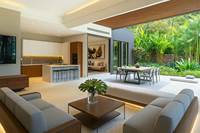 Maßgefertigtes Modernes Massivholz Modulares Luxuriöses Komfortables Umweltfreundliches Wohnzimmer-Sofa-Set für Wohnung und Heimbüro