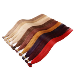 Extensions de <span class=keywords><strong>cheveux</strong></span> humains vierges russes en vrac, <span class=keywords><strong>cheveux</strong></span> humains Remy, extensions de <span class=keywords><strong>cheveux</strong></span> à clips, ruban adhésif, liens à la kératine, perles plates nano, pointe I U - Product Image 2