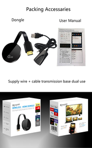 Chất lượng tốt nhất 4k không dây <span class=keywords><strong>TV</strong></span> Dongle thông minh Quad Core wifi hiển thị Adapter hỗ trợ Miracast/Airplay/DLNA - Product Image 3