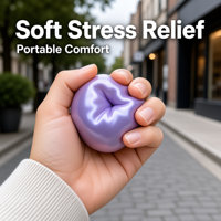 Jouet anti-stress souple en forme de boule perlée, rempli de vaseline, à remontée lente, pour enfants et adultes