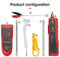 Network Wiretracker Lan Cable Tester y Rj45 Rj11 Batería Poe Kit Ethernet Kits Wire Tracker Tracer Line Finder