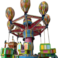 Manèges portables pour parcs d'attractions : Manège Samba Ballon avec remorque pour enfants, Samba Ballon monté sur remorque
