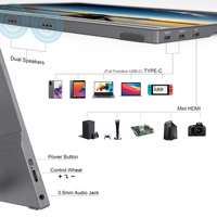 Moniteur LCD portable SIBOLAN 14 pouces haute définition 1920x1080 avec panneau IPS et haut-parleur intégré pour l'extension d'écran d'ordinateur portable de jeu