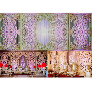 Cadres de scène de mariage tendance, dernières conceptions américaines, murs/panneaux en fibre pour mariage, toile de fond en fibre pour mariage asiatique, Irlande - Product Image 1