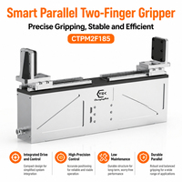 Pince robotisée à 2 doigts Heavy-Duty ChangingTek CTPM2F185, force de préhension 300-800N, charge 6-10kg, 24V, pour machine-outil CNC haute performance