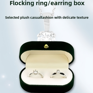 กล่องใส่เครื่องประดับกล่องของขวัญหรูหรากำมะหยี่ไข่มุกกล่องเครื่องประดับกระเป๋าแหวนต่างหูวัสดุผสมระดับพรีเมียม - Product Image 4