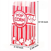 Sacs en Papier Alimentaire Imprimés sur Mesure, Sacs à Popcorn en Papier Kraft de Couleur, Emballage pour Sandwich, Pain et Popcorn au Micro-Ondes