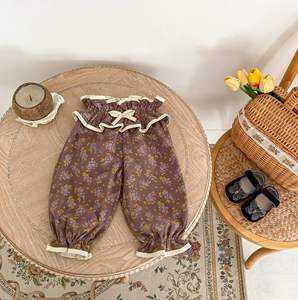 Engepapa per ragazze autunno neonato camicia a maniche lunghe Top con stampa pantaloni di fiori alla moda vestiti per neonati - Product Image 5