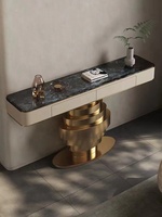 Table console pliable en métal moderne, mobilier de luxe léger pour la maison, le salon, l'entrée, l'appartement, l'hôtel, l'atelier, l'hôpital