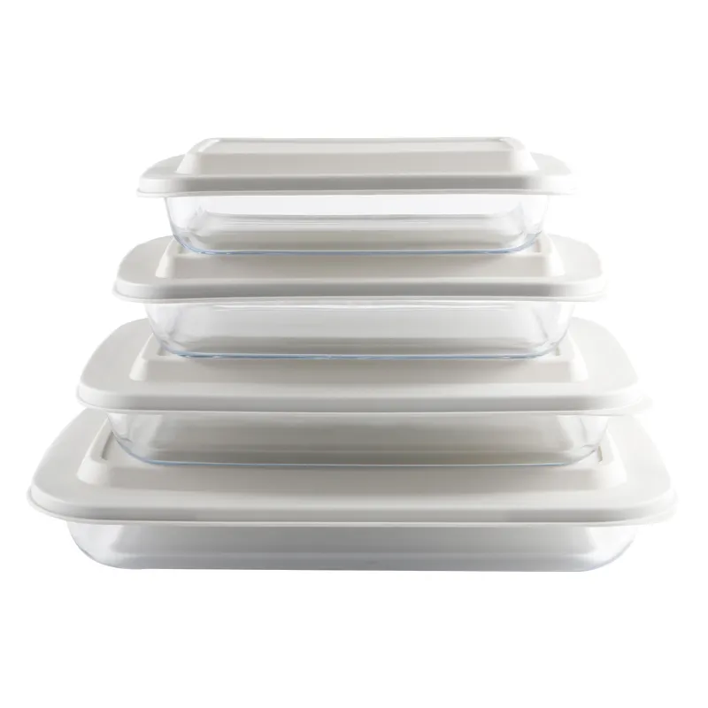 good price lehe glass bakeware with lids Durable oven bake plate