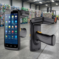 Escáner RFID UHF BT Portátil ISO18000-6C, Lector RFID de Largo Alcance de 10000 mAh, Escáner de Código de Barras, Sistema Android, Inventario de Stock