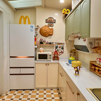 Armoires de cuisine en acier inoxydable haut de gamme Antibactérien frais doux pour la cuisine RV d'hôtel à la maison