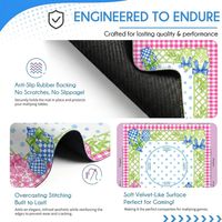 Tapis de Mahjong Thème Voyage Américain : Illustrations Sites Touristiques Paris, New York, Londres – Écologique, Durable, Pliable, Portable