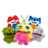 Peluche Monstre Moche de Haute Qualité, Durable et Douce, Mascotte Amusante en Polyester Rembourrée de Coton PP, Anti-Stress pour le Bureau