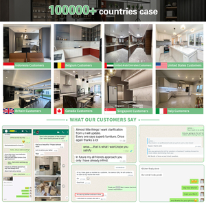 Mobili da Cucina di Lusso Componibili Intelligenti Struttura in Legno Massello Finitura Laccata con Isola Curva Luminosa Mobile a Giorno e Piano di Lavoro in Quarzo - Product Image 4