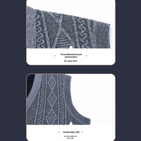 2025 Klassisches Schlichtes Design Herren V-Ausschnitt Golf-Weste Individuelles LOGO OEM ODM Knitterfreier Gestrickter Pullover für Herbst Wärmend Jungen