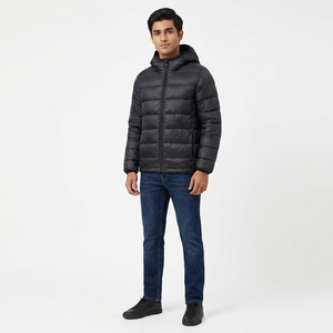 Chaqueta de lona acolchada unisex para hombre, estilo urbano, con cremallera frontal, de secado rápido y transpirable, invierno 2024 - Product Image 1