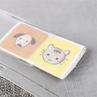 Vente en gros A5 A6 Boîte à dossiers étanche en PVC transparent Sac à documents Pochettes à fermeture éclair avec fermeture éclair et trous pour anneaux