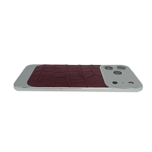 Cubierta de Lujo para iPhone, Panel Único OEM Dorado con Cuero Integrado, Panel Trasero de Lujo para Teléfono, Se Acepta Logotipo OEM - Product Image 5