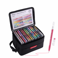 252 Warna Pulpen Tinta Gel Ekstra Halus 0.6mm Tulisan Presisi Aliran Tinta Lancar Pulpen Gel Profesional untuk Arsitek