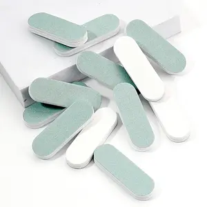 Màu xanh lá cây/hình chữ nhật màu trắng nhựa bạc đánh bóng Stick 600/3000 hai mặt làm sạch Buffing Bars đối với trang sức Nail đệm