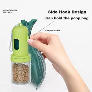 Dispensador de Bolsas para Excremento de Perro 2 en 1 Portátil de Plástico con Forma de Botella, Incluye Caja de Almacenamiento Transparente para Comida de Perro de Pequeña Capacidad (30g) - Product Image 5