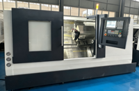 Vente Flash : Tour CNC Automatique TCK50S de Haute Qualité avec Double Broche, Banc Incliné, Type Horizontal