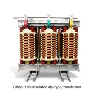 Transformateur sec triphasé 24 kV, transformateur de distribution, transformateur de puissance pour postes de transformation, usage industriel et commercial