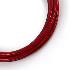 Corda de fio de malha de aço de alta qualidade, medidor de tensão de cabo de pvc revestido corda